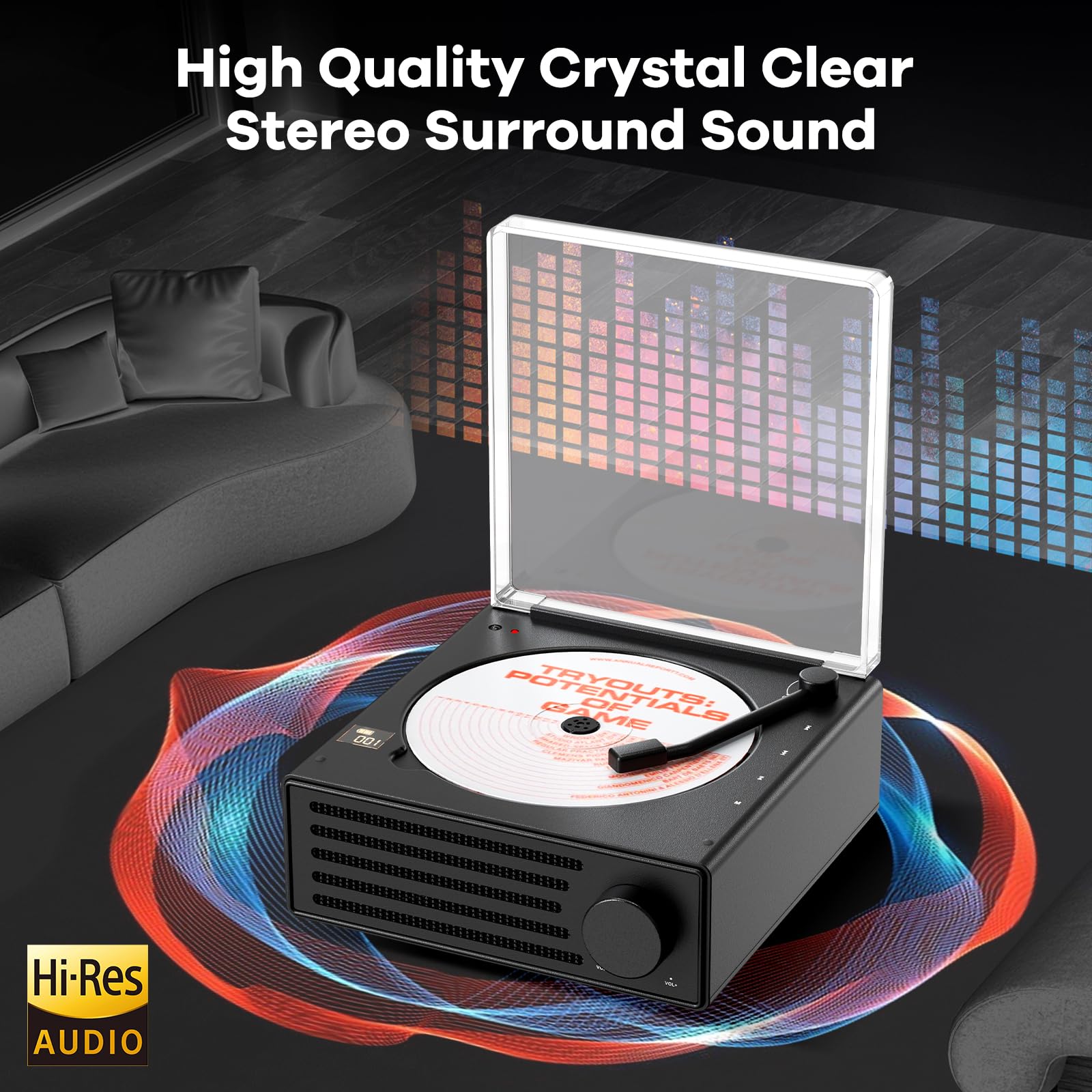 Amazon.com: CD Player Portable Bluetooth Desktop CD Player for